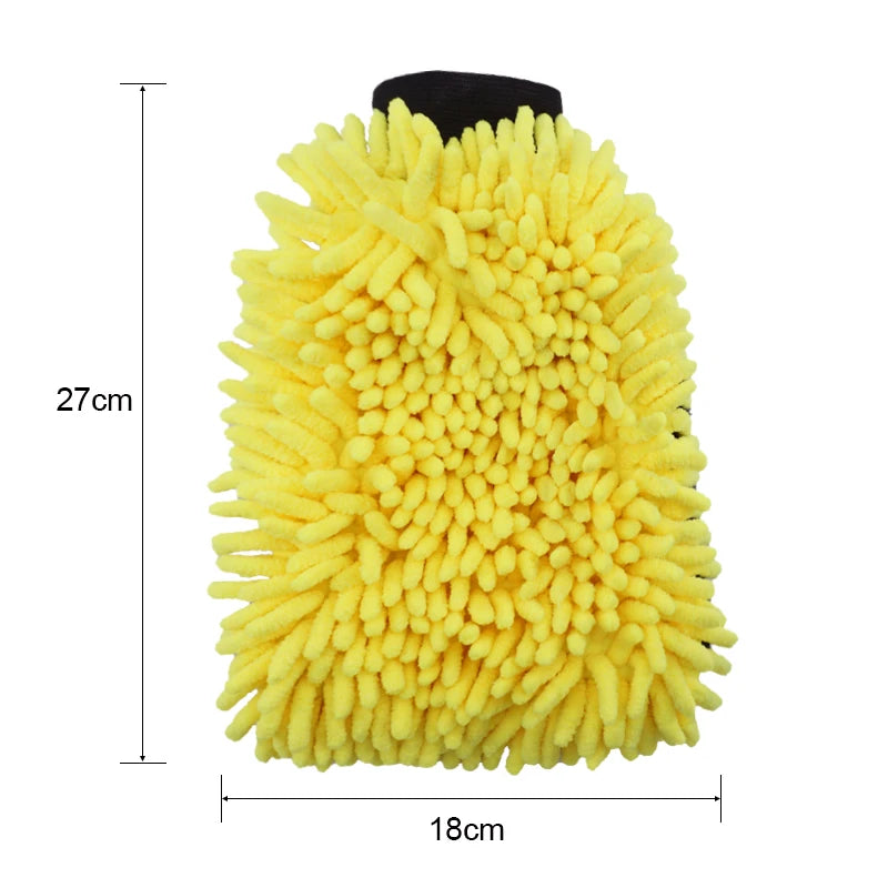 Ultra-Luxury Microfiber Car Wash Gloves Car Cleaning Tool Wheel Brush Multi-function Cleaning Brush Detailing