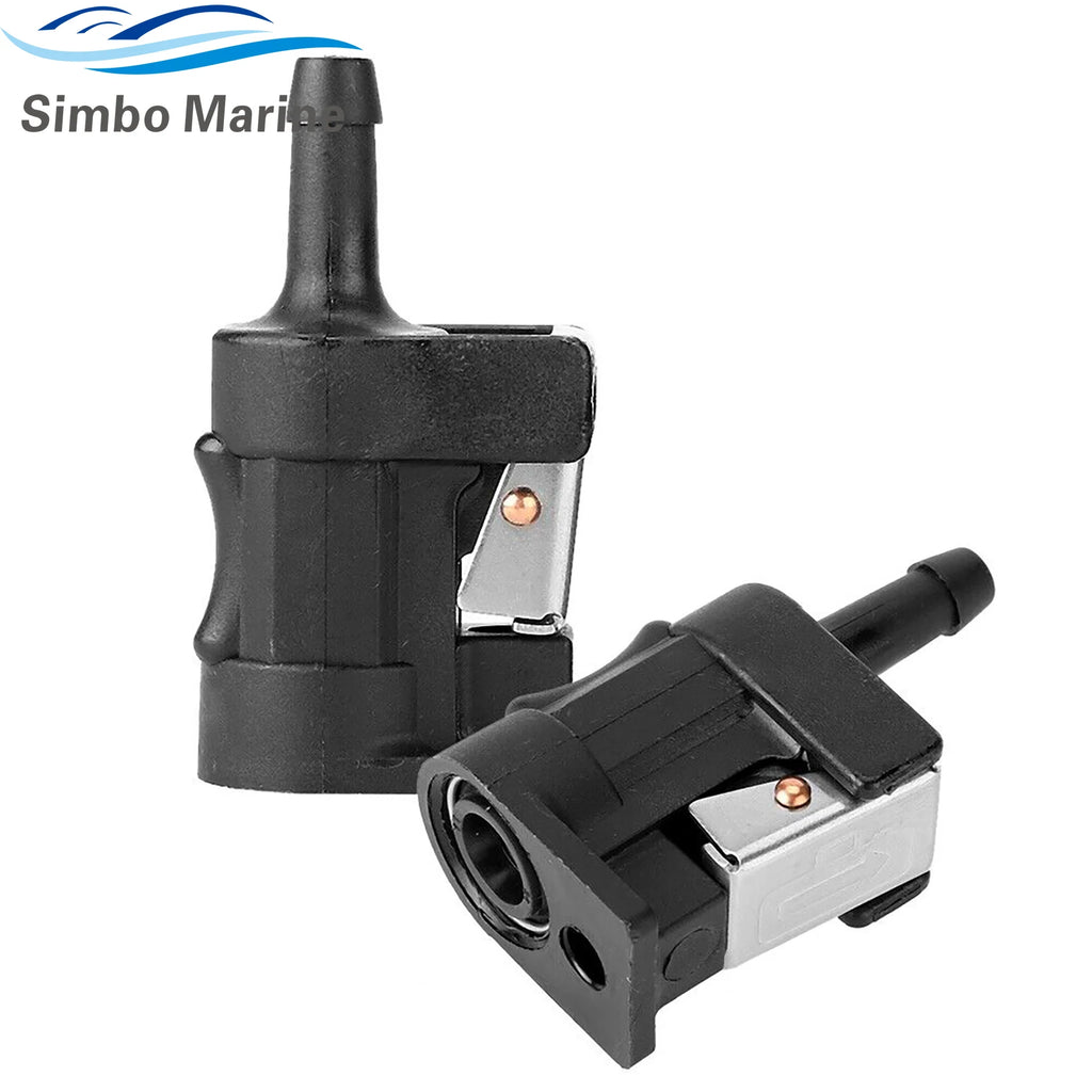 6mm Fuel Line Connector Pipe Joint for Yamaha Boat Outboard Engine Fuel Tank Hose Pipe Replaces 6Y1-24305-06 6G1-24304-02
