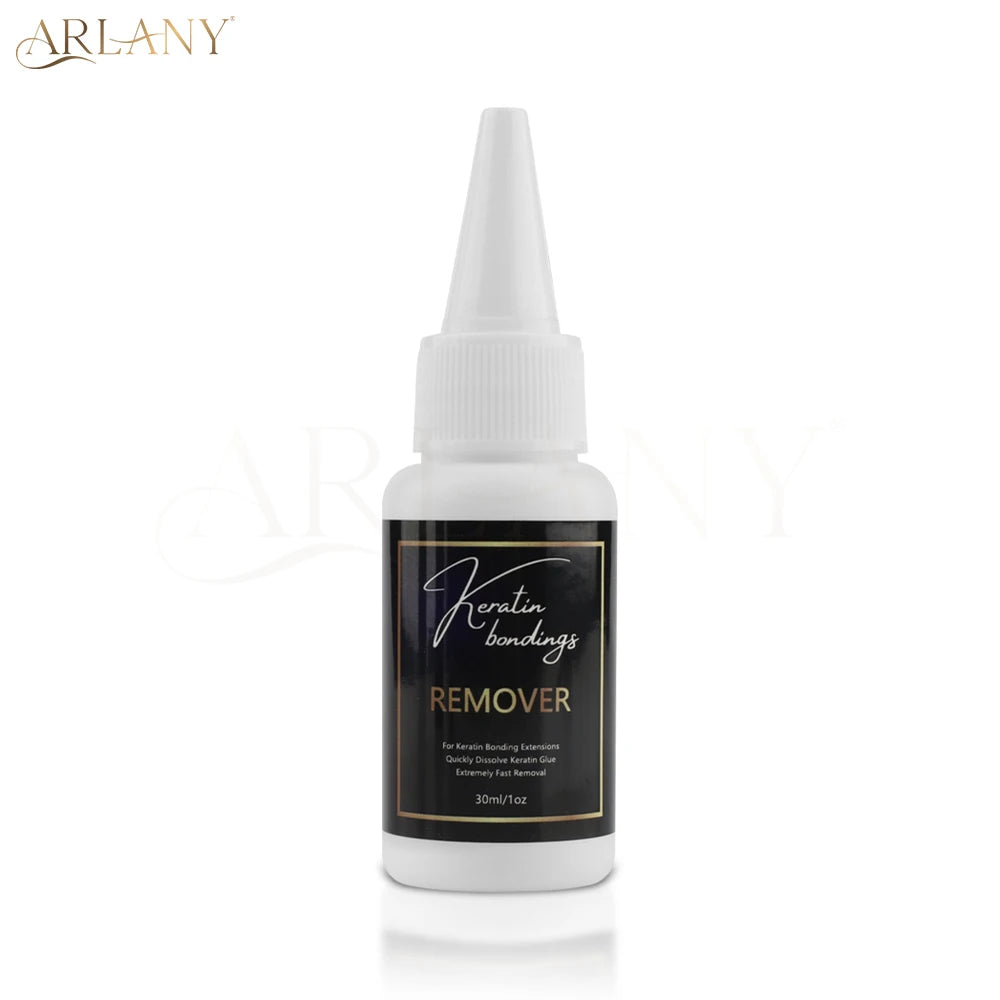 ARLANY Keratin Bonding Glue Remover Protein Glue Bond Remover for K Tip Pre-bonded Extensions Hot Melt Glue Remover Fast Remover