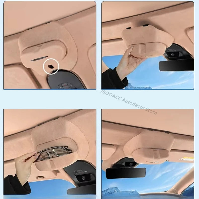 For Avatr 07 Car Glasses Case Sun Visor Sunglasses Holder Car Roof Eyewear Storage Clip Auto Interior Decoration Car Accessories