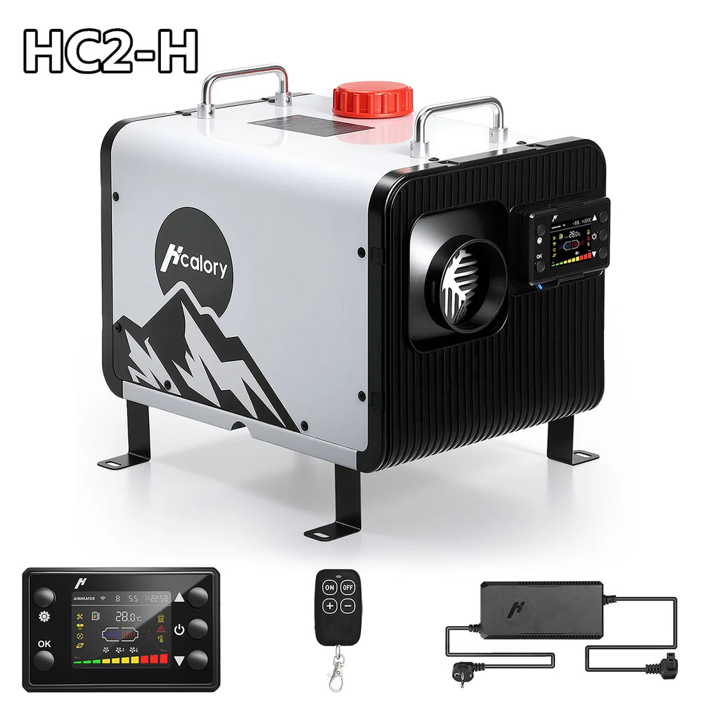 Hcalory 8KW Bluetooth Diesel Heater HC2-H All-in-One Portable Parking Heater with App Control for RV, Truck, Boat & Van Life