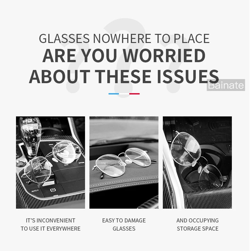 Car Glasses Box Sun Visor Glasses Holder For XPENG G6 P7 G9 MONA M03 G3 P5 2025 Shock-proof Eyeglasses Storage Case Accessories