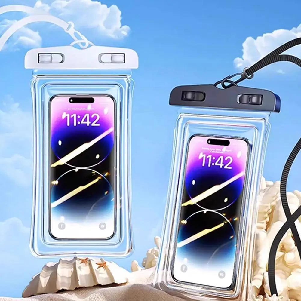 Waterproof Phone Case Swimming Floating Bag For 6.5 Inch Devices Touch Screen Access Swimming Camping Hiking Outdoor Tool 2026