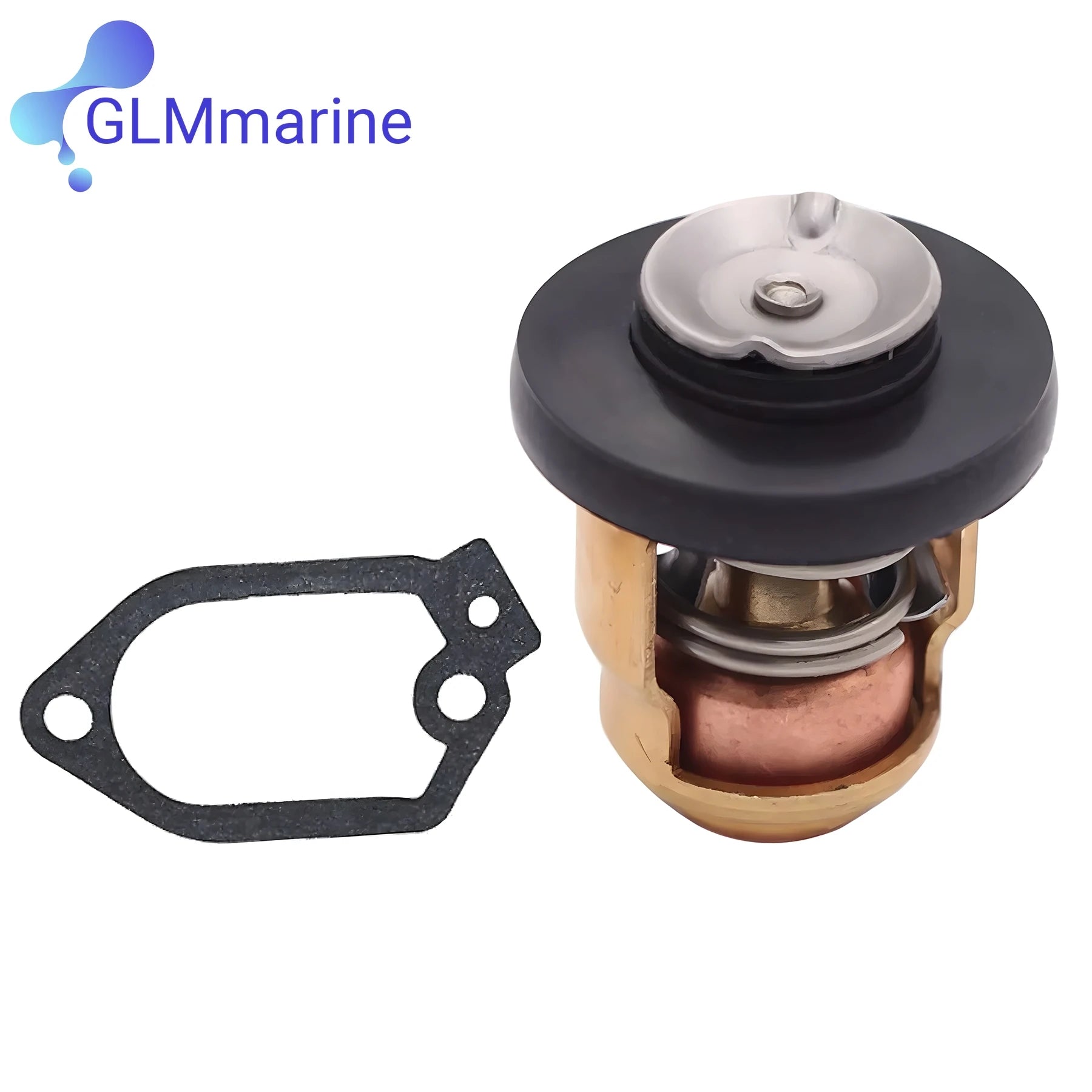 Thermostat with Gasket for Yamaha Outboard 6E5-12411-10 688-12411-10 61A-12414-A0