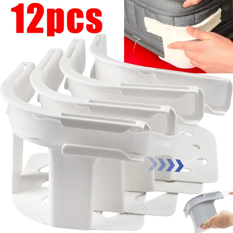 4/12pcs Bed Sheet Fixing Clip Invisible Bed Cover Fastener Quilt Sheet Straps Holder Clip Non-slip Fixing Device Bedsheet Clips