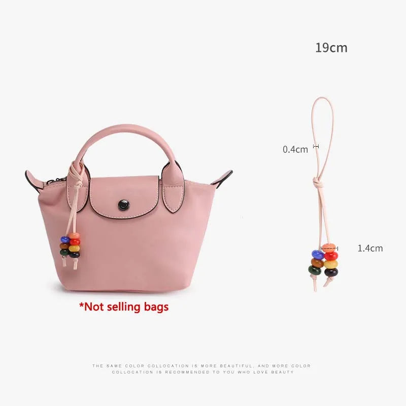 Bag Strap For Longchamp Mini Bag Leather Replacement Crossbody Shoulder Strap Without Punching Modification Bag Accessories