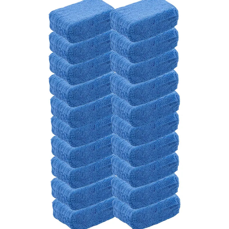 1/20pcs Car Wax Applicator Pads Microfibre Polishing Sponges Soft Auto Detailing Waxing Sponge Cleaning Foam Car Paint Care Pad