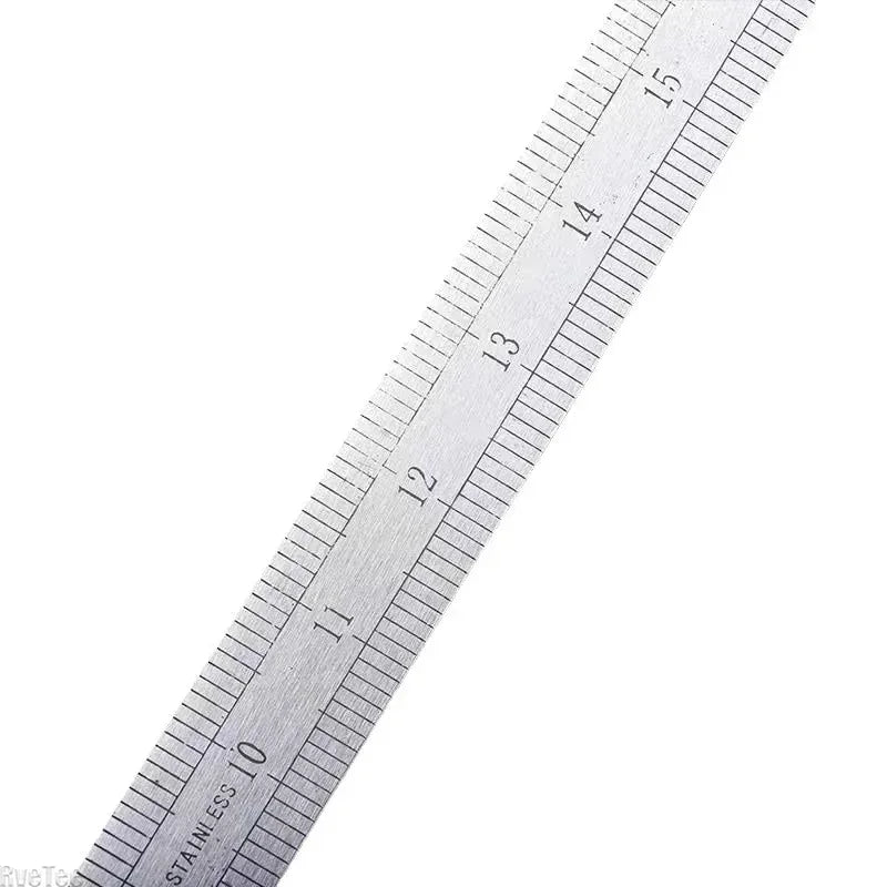 20 Inch Dual-Scale Stainless Steel Ruler Durable Thickened Quenched Steel with Random Lanyard Style Drawing & Measuring Tool