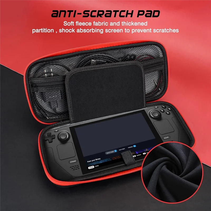 X12A-Carrying Case For Steam Deck, Shockproof Hard Travel Protective Case For Steam Deck Console And Games Accessori