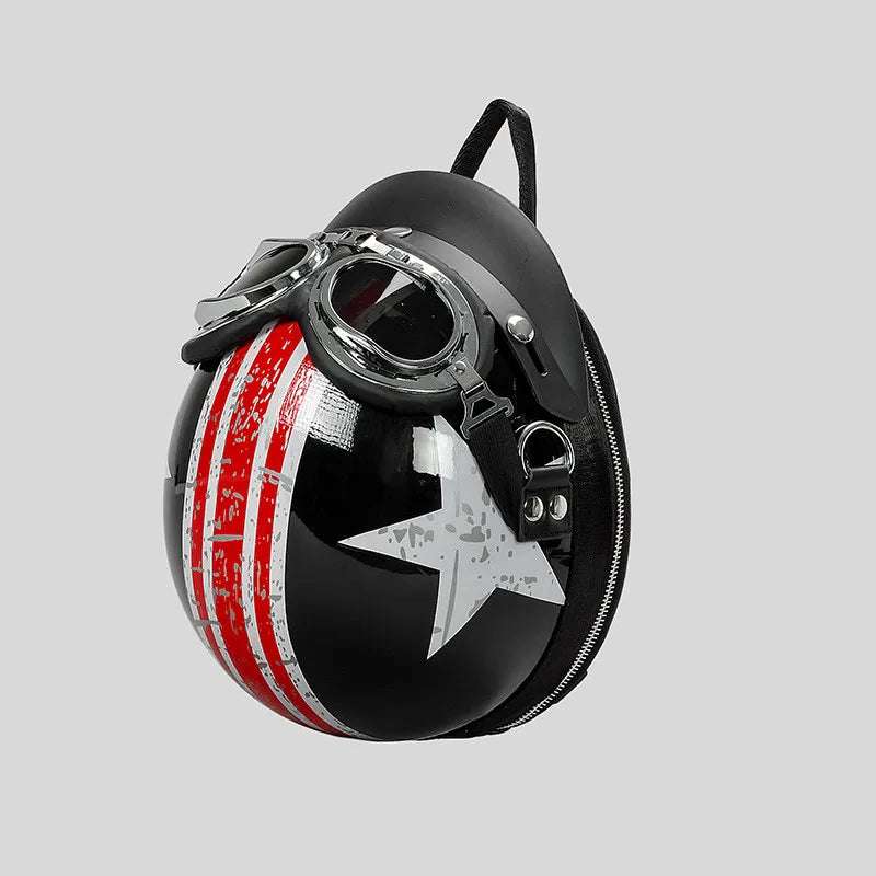 2024 3D Funny Personalized Helmet Backpack Luxury Designer Handbags Purse Casual Crossbody Bags for Women Travel Shoulder Bags