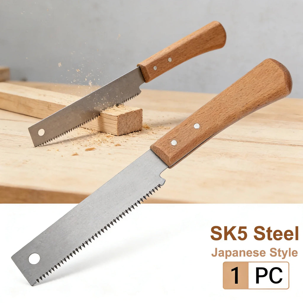 12 Inch Flush Cut Saw Wooden Straight Handle Hand Saw Single Edge Pull Saw Woodworking Trim Tool for Carpentry DIY Pruning