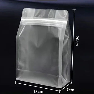 100pcs Wholesale 250g Coffee Bean Powder Bags with Valve Block Bottom 8oz Whey Protein Powder Food Packaging Food Storage Bags