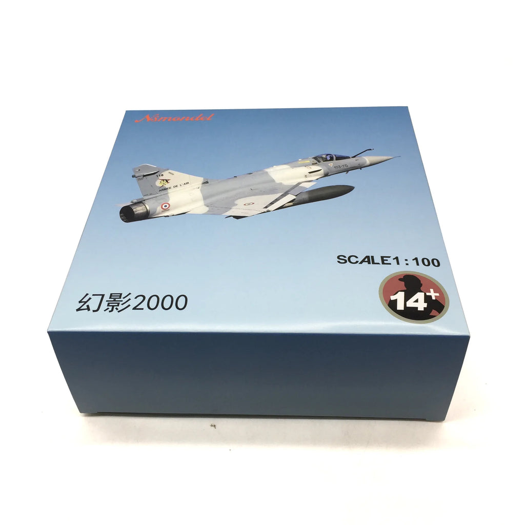 1:100 Scale Mirage 2000 France Fighter Model & Display Stand Collection Gift 2000 Alloy Model Plane Mini Decorative Home