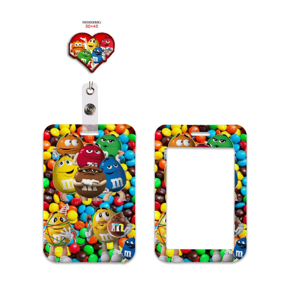 New Candy Design Lanyard Keychain ID Bus Card Cover Student Badge Holder Pass Hang Rope Lariat Gifts Keys Straps Accessories