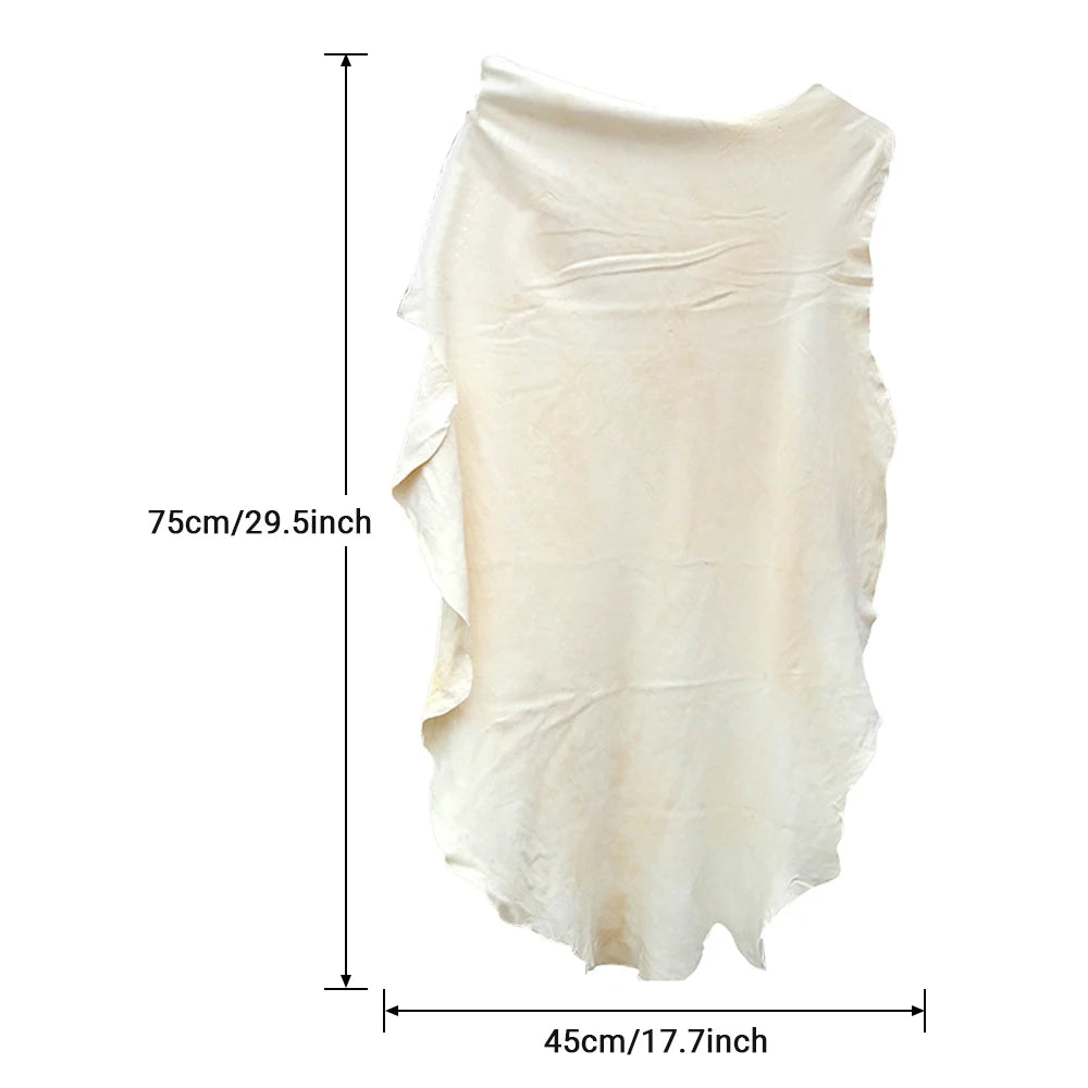 Car Natural Chamois Free Shape Clean Genuine Leather Cloth Suede Ultra Absorbent Quick Dry Towels for Car Wash Cleaning Cloth