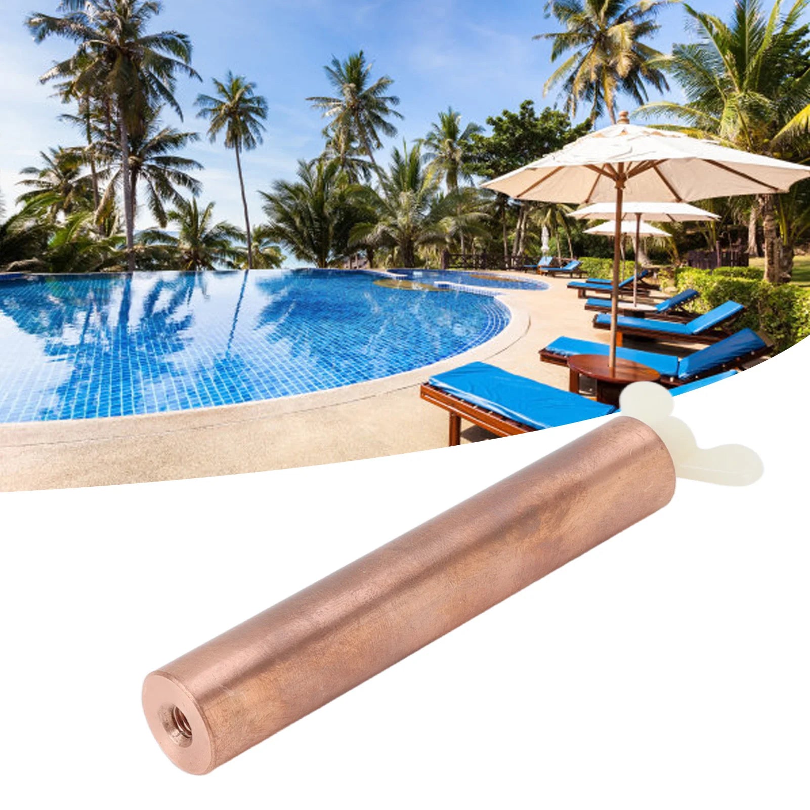 Solar Copper Anode Replacement High Efficiency Sun Shock Solar Pool Ionizer Anode Rod Solar Copper Anode Solar Anode Replacement