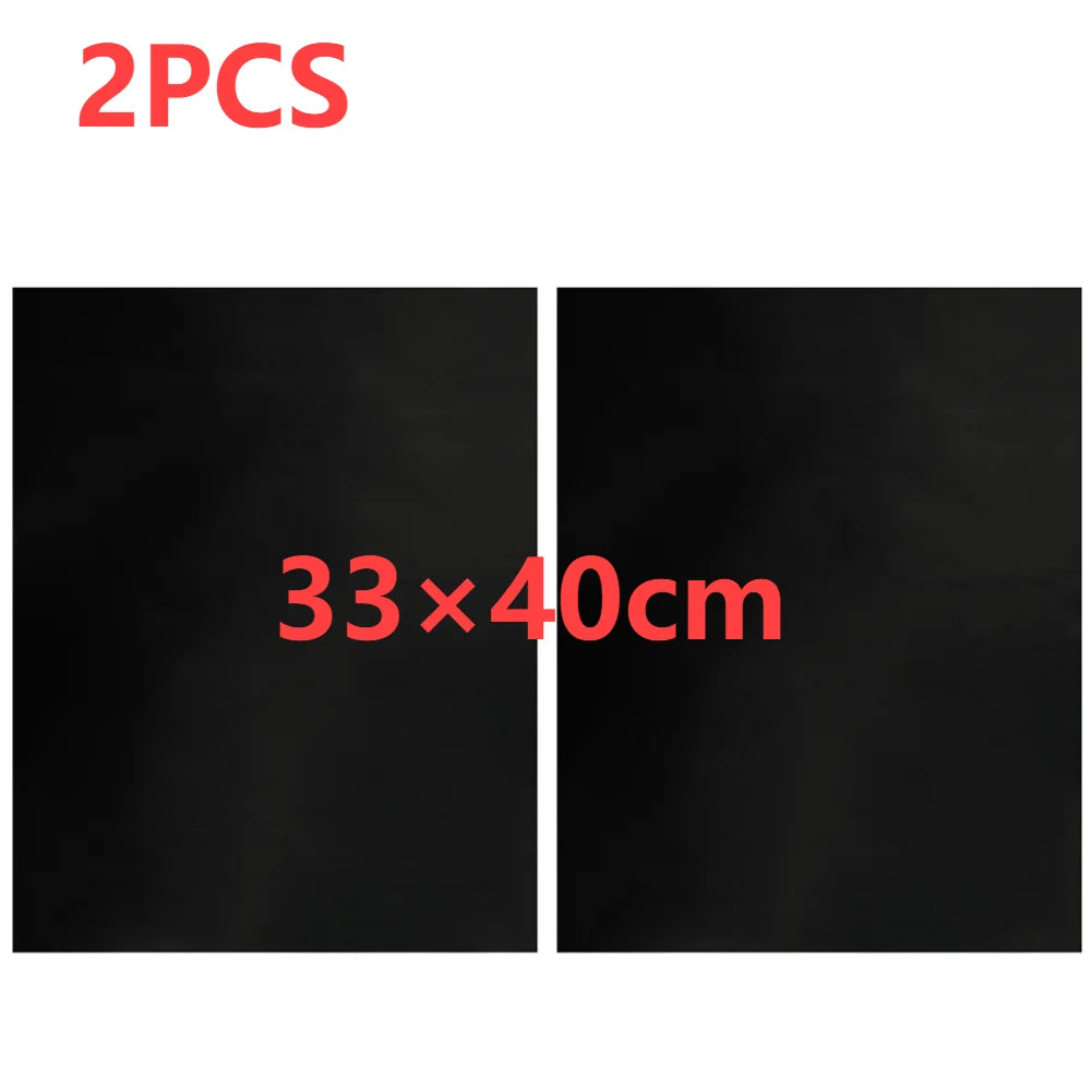1-20PCS 50×40cm 33×40cm Oven Liners Grill Mat on Stick BBQ Grill Liners Reusable Barbecue Baking Liners Cook Pad Microwave Tool