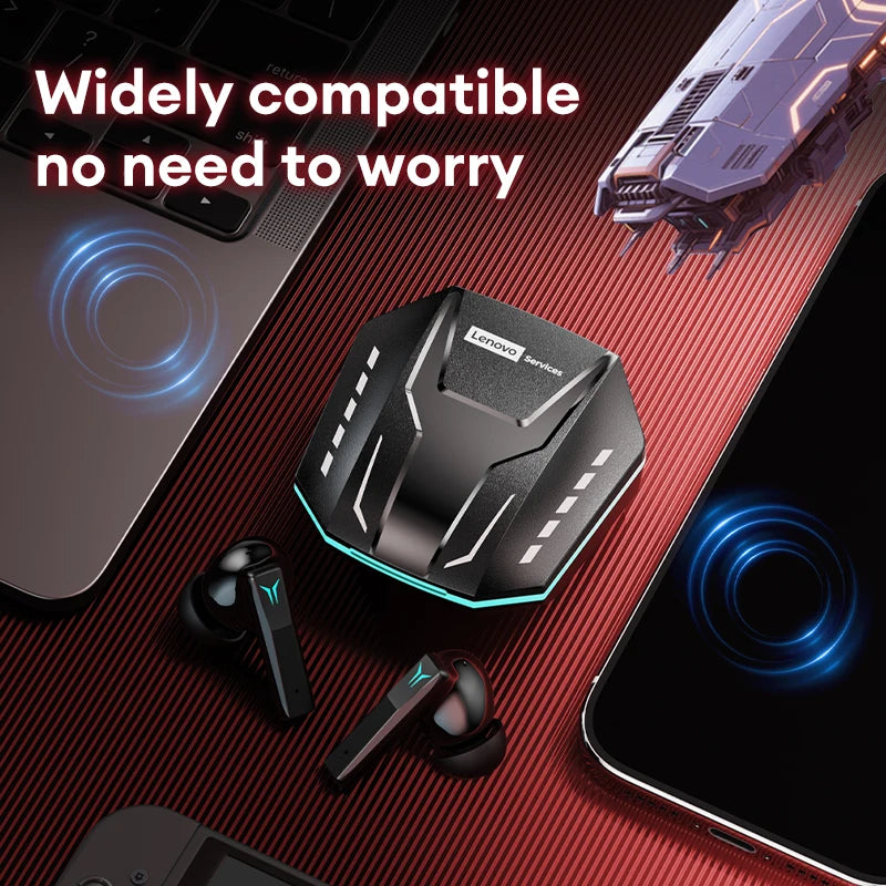 New Lenovo GT105 Wireless Bluetooth Earphone ANC Noise Reduction HiFi Music Bluetooth Headphone Gaming Fashion Bluetooth headset