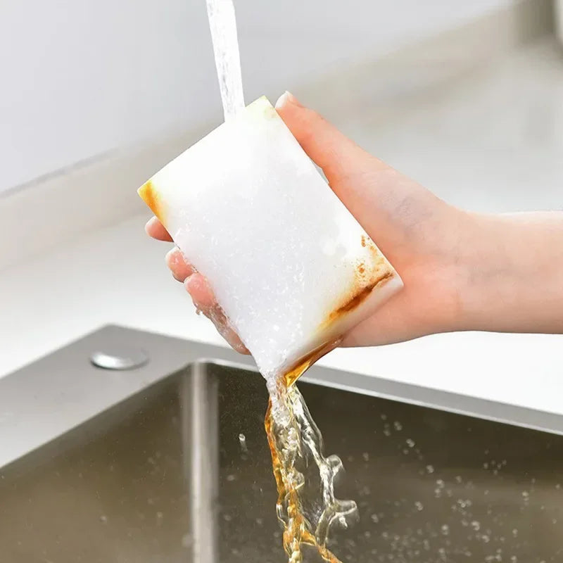 100x70x30mm Melamine Sponge Magic Sponge Eraser White Cleaning Sponge Nano Cleaner for Window Car Dust Kitchen Office Bathroom