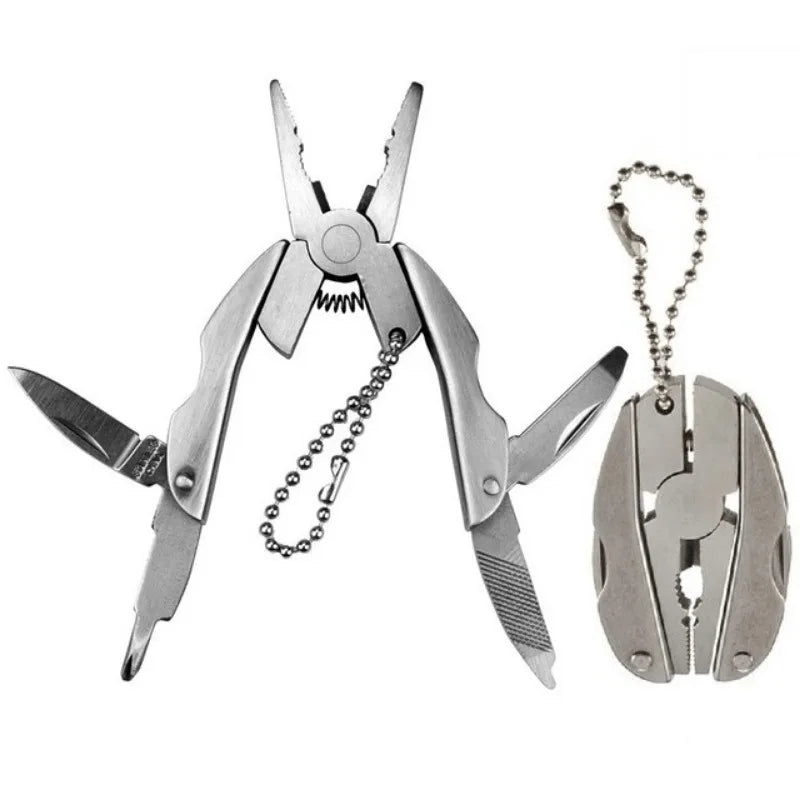 Mini Lightweight Multifunctional Turtle Back Pliers Portable Beetle Pliers Folding Pocket Tool for Outdoor Hiking & Keychain Use