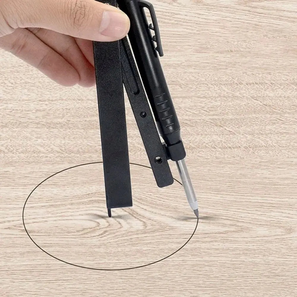 Aluminum Alloy/ ABS Scribing Tool Adjustable Design Deep Hole Pencil Contour Finder Metal Construction Precise Measurement