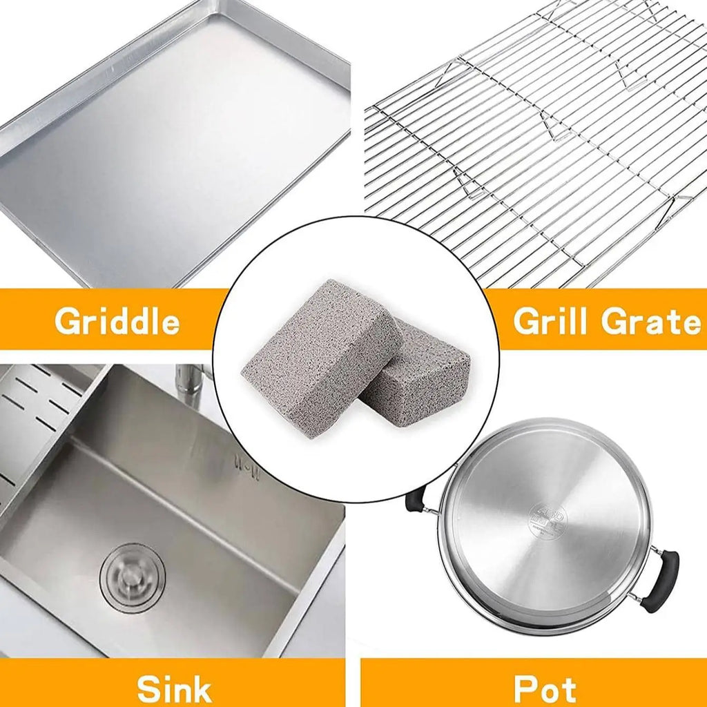 1pc-BBQ Grill Brick Block Handheld BBQ Cleaning Stone Barbecue Racks Stains Clean Scraper BBQ Cleaning Brush