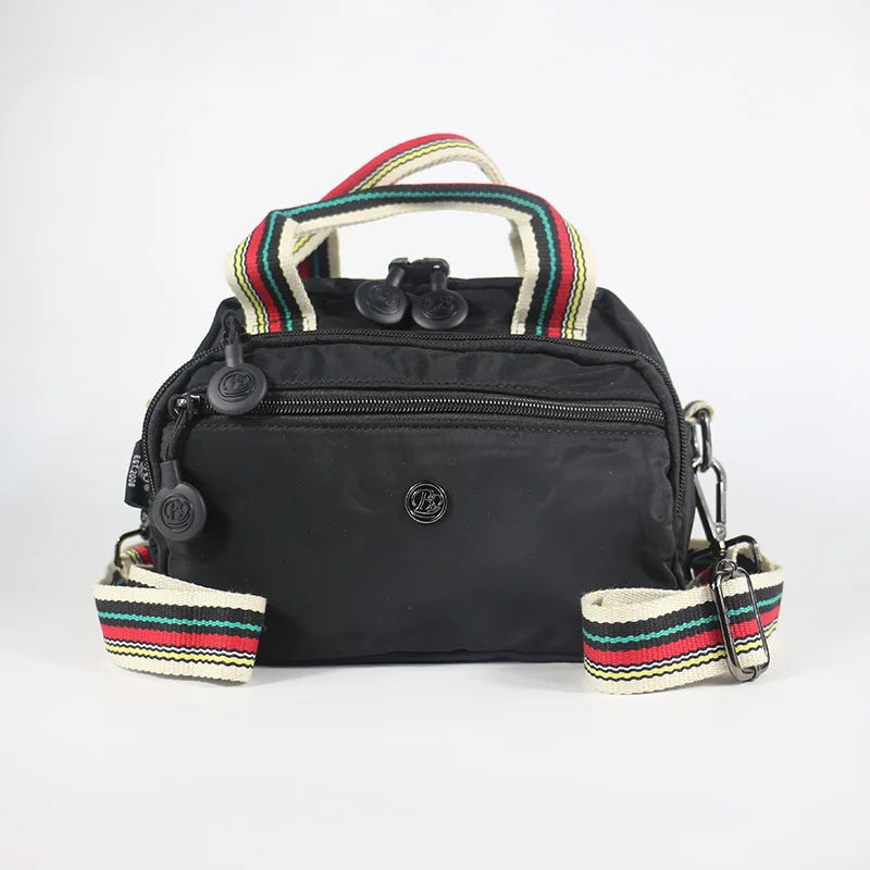 Women's Fashion Messenger Bag Handbag, Nylon Material, Wrinkle-resistant, Square Shape, Thickened Soft Compartment