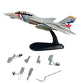 1/100 Scale US F-14D Tomcat Fighter Jet F14 Bounty Hunter Aircraft Diecast Finished Military Plane Model Collection Ornament