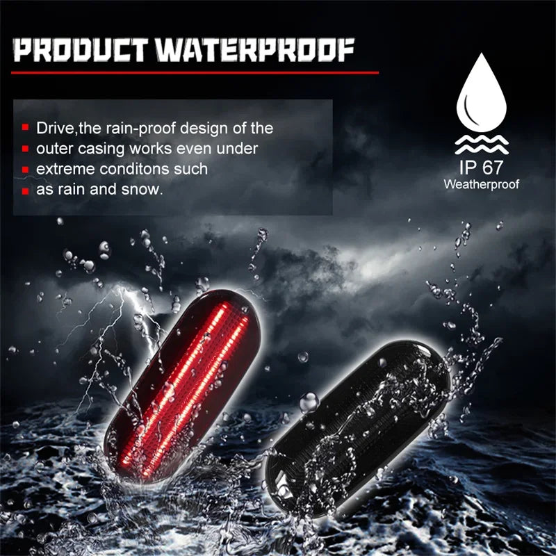 For Volkswagen Beetle 1998-2005 Car Rear Bumper Side Marker Indicator Lights Red / White LED Driving Lights Parking Lights 12V