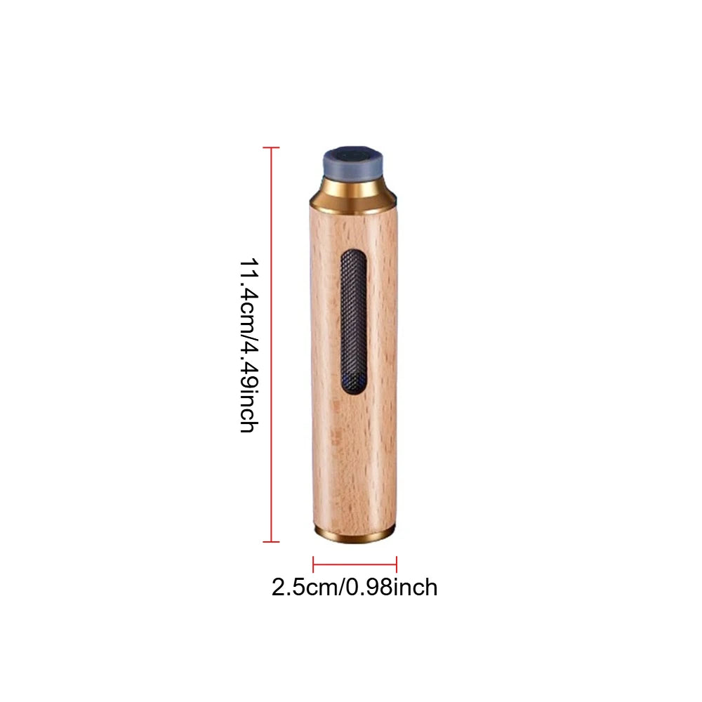 Portable Car Ashtray Easy Cleaning Splash-proof Multi-function Wooden Car Ashtray Detachable Car Office Smoking Accessories