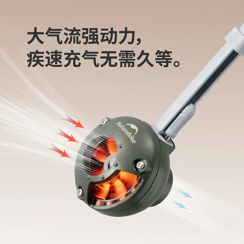 Naturehike Mini Electric Inflatable Pump Wireless Air Compressor Inflator Deflate Air Pumps for Hiking Camping Equipment