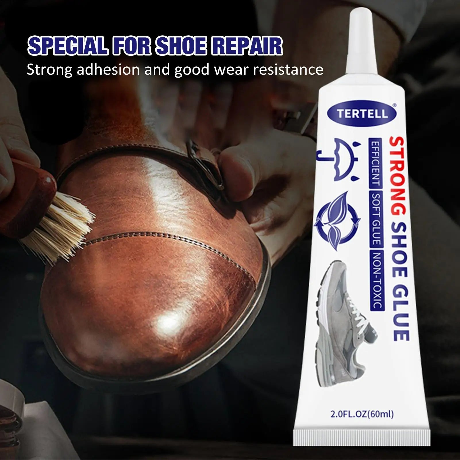 60ml Strong Shoe-Repairing Adhesive Universal Waterproof Shoe glue Crack Filler Paste Shoemaker Professional Repair Tools