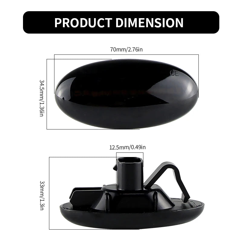 2PCS LED Side Marker Lights Canbus For Mazda 2 2011-2014 3 2004-2009 5 2006-2010 MPV 2004-2006 Turn Signal Lamps Car Accessories