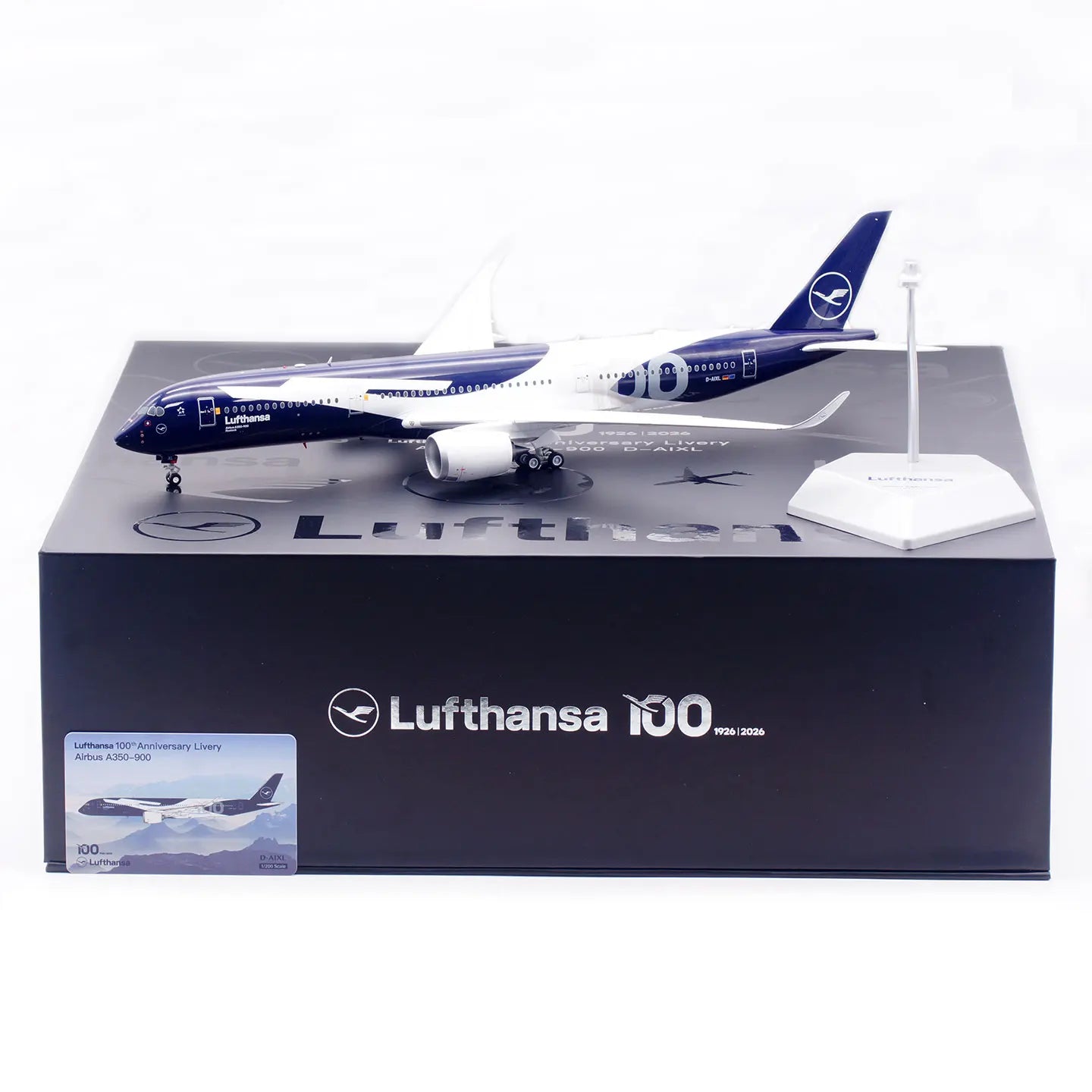 L2402 Alloy Collectible Plane Gift SQ Wings 1:200 Lufthansa "StarAlliance" Airbus A350-900 Diecast Aircraft Jet Model D-AIXL
