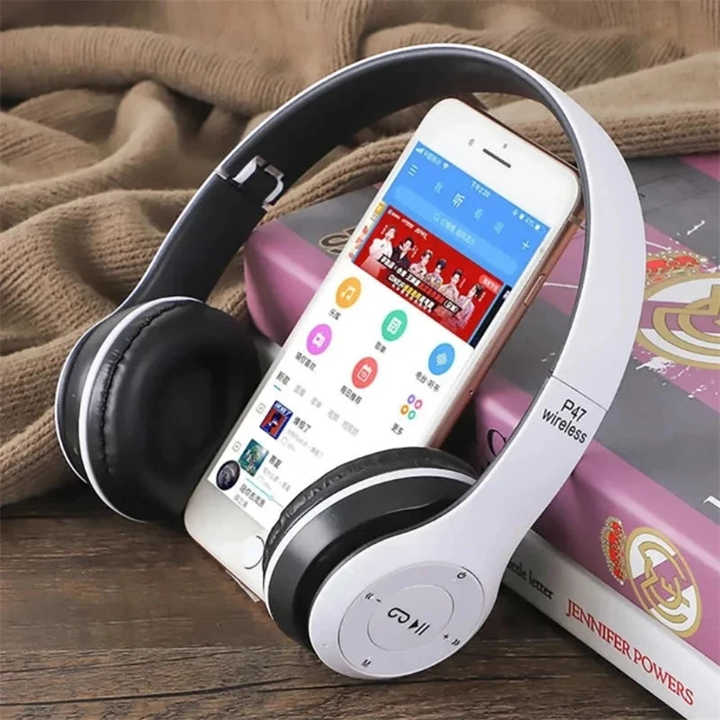 P47 Wireless Bluetooth Headphones Noise Canceling Foldable Design Bluetooth 50 for iPhone Huawei Samsung