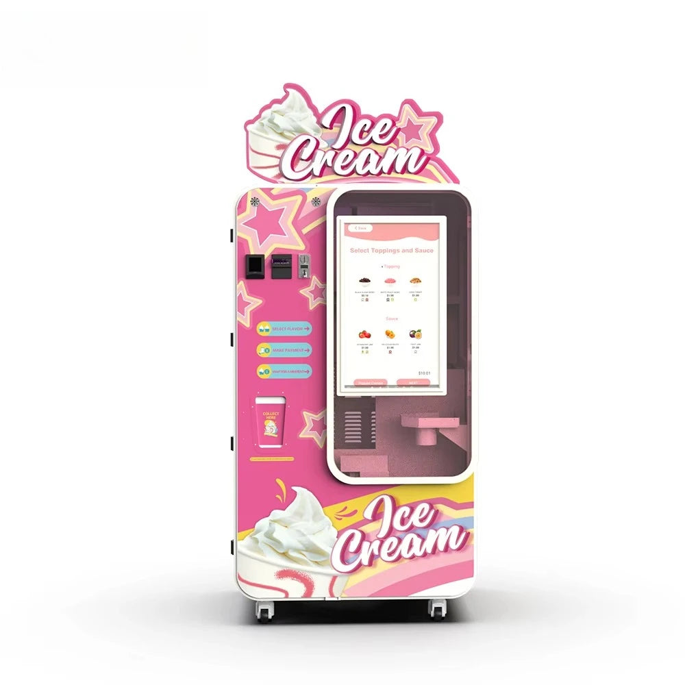 FOODLINE Customized Hot Sale Automatic Ice Cream Vending Machine for Shopping Mall Retail and Vending Operators