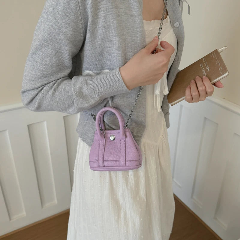 Super Mini Crossbody Bag Ladies Fashion Lipstick Bag 8 Colors Pu Leather Handbag Coin Purse Clothing Versatile Cross Body Bags