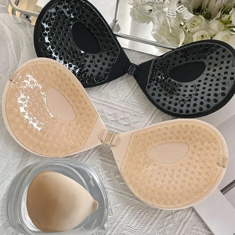 Sexy One-piece Strapless Bra Pad Women Invisible Brassiere Underwear Breast Petals Adhesive Lift Up Stick Bralette Lingerie