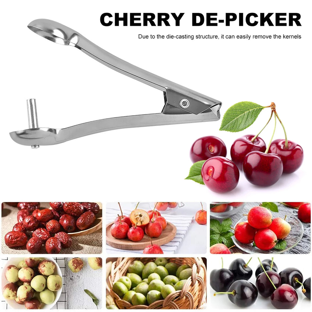Cherry Pitter Tool - Home Kitchen Stainless Steel Fruit Pit Core Remover Tool