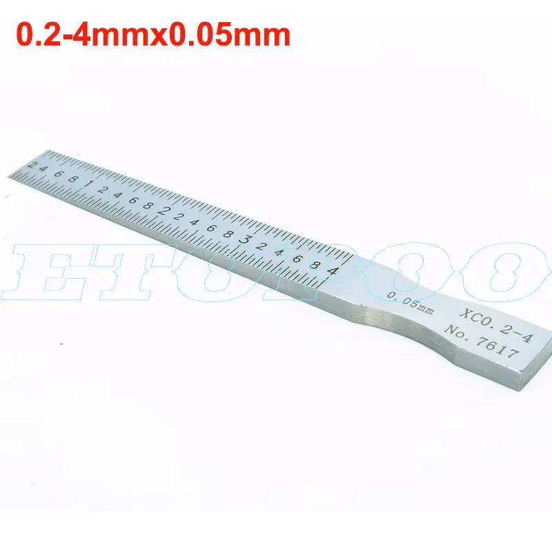 Wedge Feeler Gauge 1-15mm 0.5-10mm 0.4-6mm Crack Flatness Layout Insert Welding Taper Measure Tool for Precision Measurement