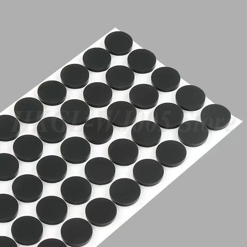 Black Self Adhesive Silicone Rubber Feet Pad Furniture Foot Pad Round Anti Slip Pad for Laptop Keyboard/Furniture Dia 5-30mm