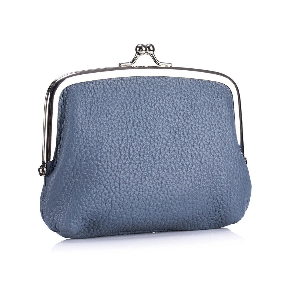 New women's coin purse, multi-layer card holder, girls' simple PU clasp wallet, portable lipstick coin purse, pocket bag