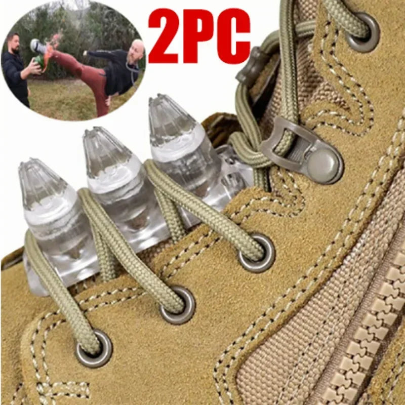 2PCS Self-defense Combat Boot Studs Safety Studs Martial Arts Kuba Kickz Survival Tools Hiking Accessories