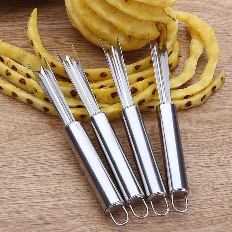 Stainless Steel Pineapple Peeler Remover Fruit Slicer Eye Cutter