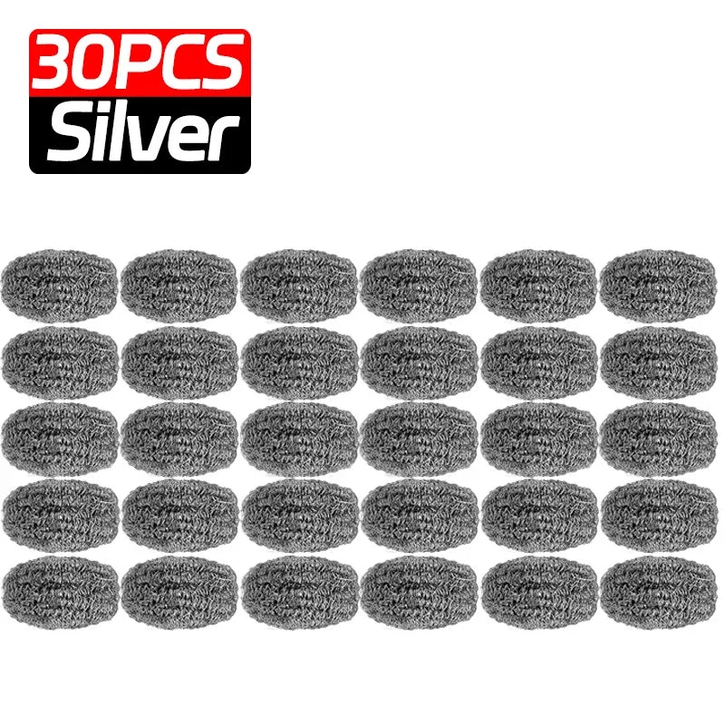 Wholesale Stainless Steel Cleaning Ball Multipurpose Kitchen Pot Pan Rustproof Oil Removal Scrubber Heavy Duty Steel Wire Balls