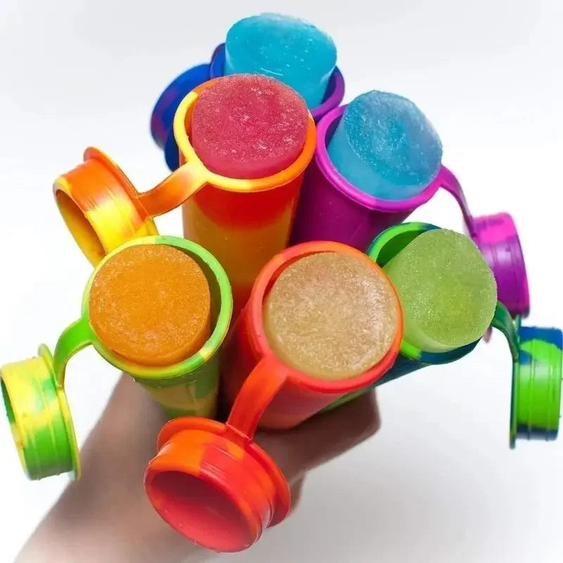 6Pcs Popsicles Molds DIY Popsicle Maker Summer Ice Cream Yogurt Jelly Ice Mold Freeze Cream Maker Kitchen Tool Accessory