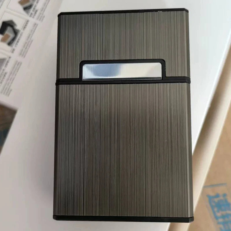 Fashion Magnetic Flip-top Cigarette Case -Hold 20 Cigarettes, Moisture-proof ,Dust-proof - Portable Metal Cigarette Case.
