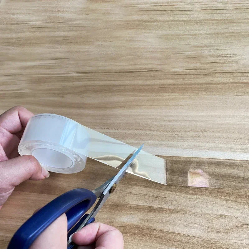 1M Double-Sided Tape: Waterproof & Reusable, Transparent Adhesive Stickers for Home/Bathroom DecorationB3626A