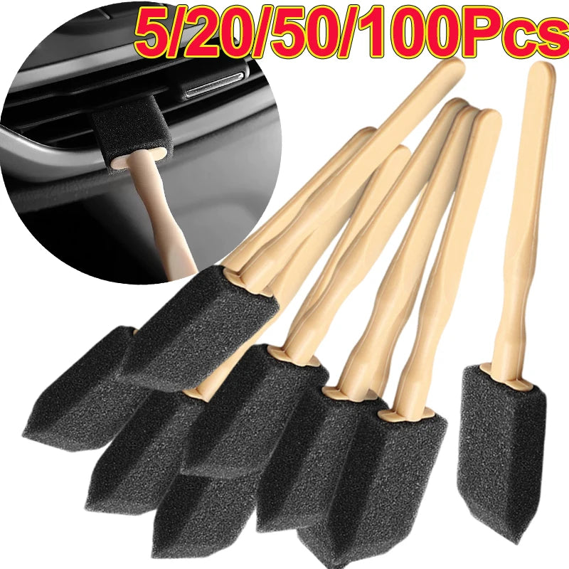 Car Air Conditioner Vent Cleaner Cleaning Brush Detailing Scrub Brushes Outlet Wash Duster Dust Removal Auto Interior Clean Tool