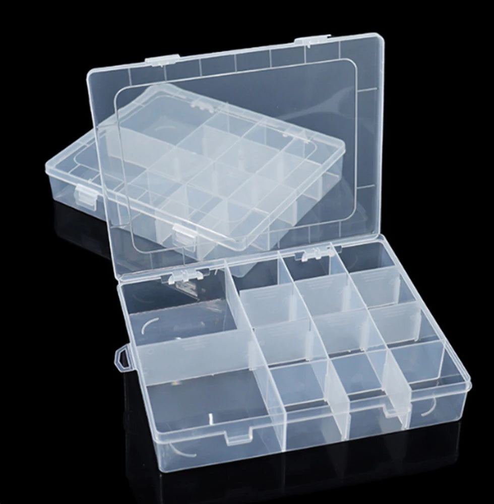 Disassemblable 14-Compartment Plastic Box Hardware Accessories Tools Desktop Drawer Accessories Fishing Gear Split Bean Containe